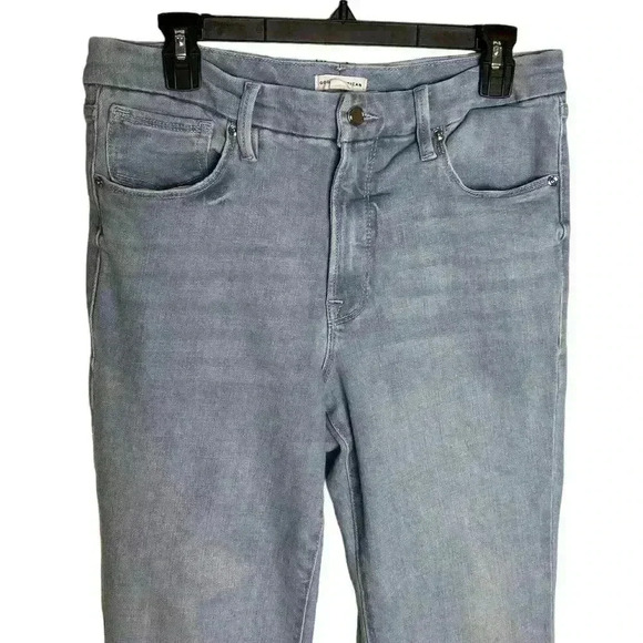 GOOD AMERICAN Good legs Flare Jeans In Indigo204 Size 12/31 - Picture 3 of 8